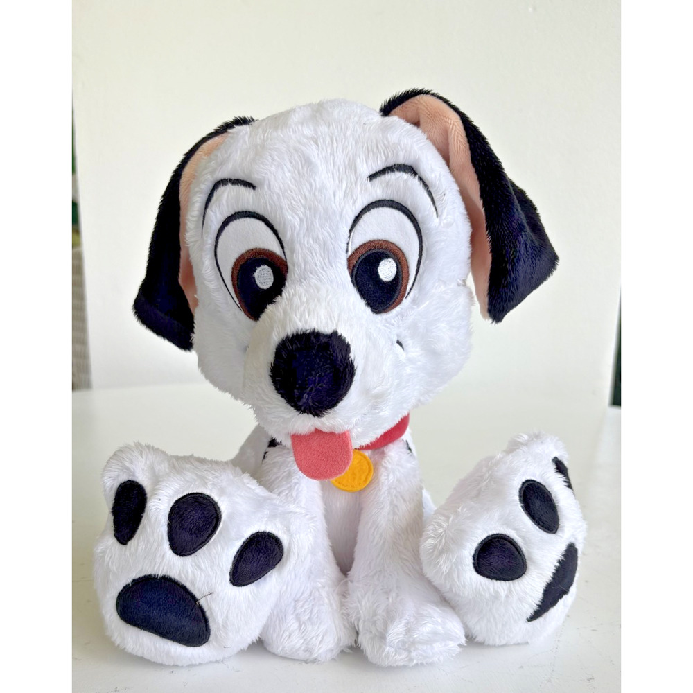 Disney Parks 101 Dalmatians Lucky 11" Big Feet Plush Doll Dog Sitting